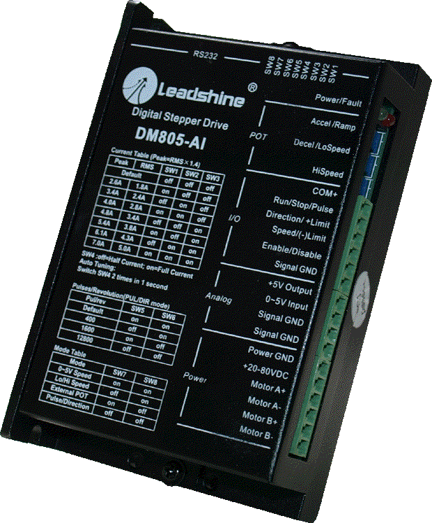 DM805-AI Analog Input Stepper Motor Driver | Electronics123